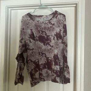 Purple tie dye top